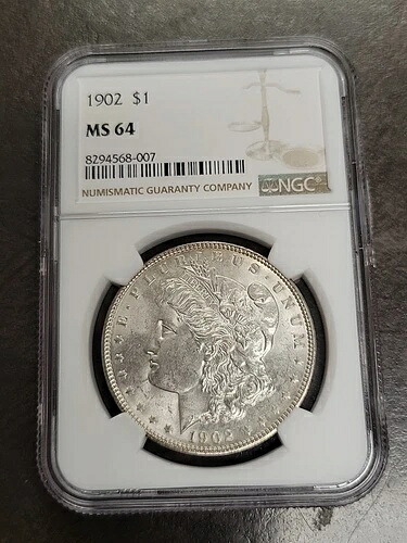 1902年 モルガン・ダラー MS-64 MS64 NGC ナイスラスター