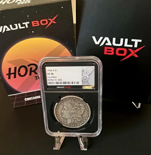 1904-S 米国モルガン銀貨 1ドル NGC ブラックコア VF30 - 2025 VaultBox｜WORLD RESOURCE【KING店】
