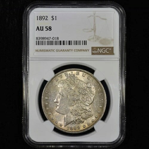 1892 P モーガン シルバー ドル ? NGC AU-58 ? 1 ドル コイン ほぼ未流通 ?信頼済み?｜WORLD RESOURCE【KING店】