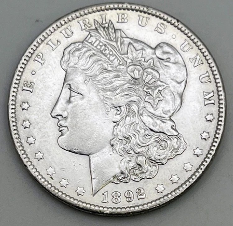 1892年 銀モルガンドル S$1 AU ほぼ未使用 セミキーデート｜WORLD RESOURCE【KING店】