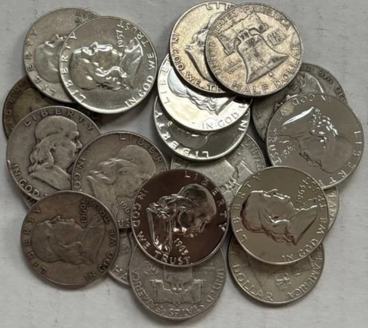 フランクリン ハーフダラー 1ロール（20枚入り）、銀90%｜WORLD RESOURCE【KING店】