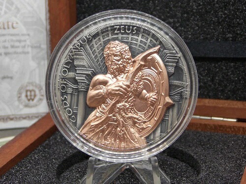 2017年 ニウエ オリンポスの神々 *ゼウス* 超高浮き彫り 2オンス 銀貨 ボックス & COA #RW｜WORLD RESOURCE【KING店】