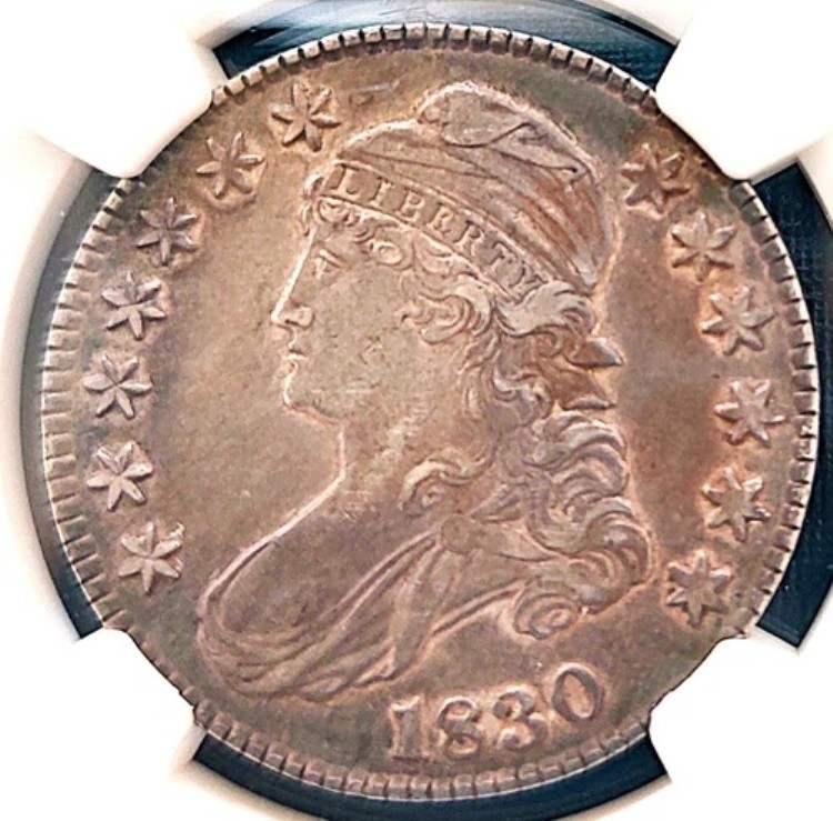 1830 50 C NGC XF 40、良質銀貨 # 1865、# 59-06