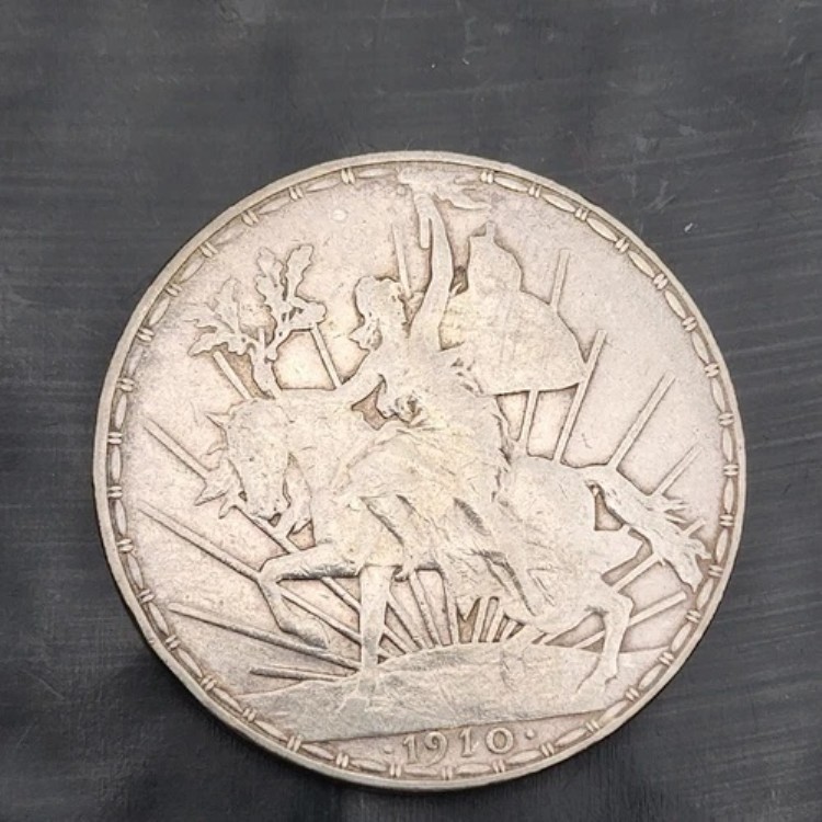 メキシコ KM453 1 ペソ 1910年 カバリート グリト デ ドロレス 銀貨 ハイグレード