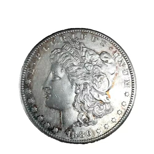 1886-S モルガン・ダラー AU/UNC 90% 銀 1 ドル US コイン # 1549｜WORLD RESOURCE【KING店】