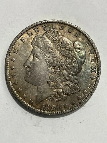 1886年 O モルガン銀貨 1ドル - A49