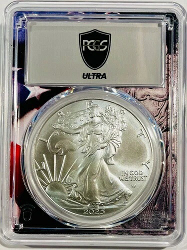 2025年ウルトラブレイクス フラッグコア シルバーイーグル PCGS MS70 2025年パワープリヴィリリース