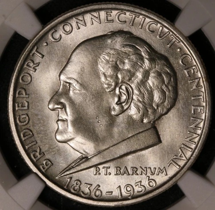 1936年 NGC MS65 ブリッジポート記念ハーフドル アイテム番号 P20141