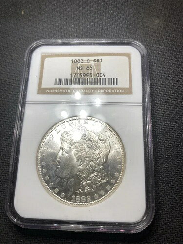 1882-S モーガン・ダラー NGC MS65!