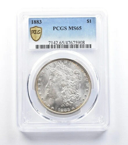1883年 モルガン銀貨 MS65 PCGS *0885