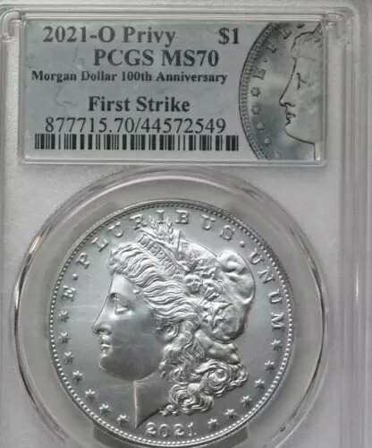 2021年モルガン・ダラー O プリビーマーク PCGS MS70 ファーストストライク