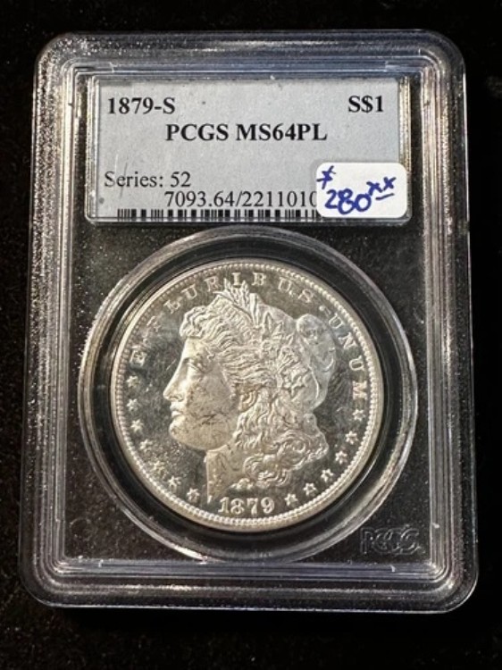 1879年 S モーガンドル PCGS MS64PL