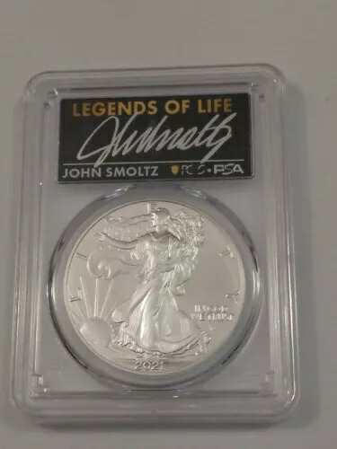??2021 ASE $1 タイプ2 PCGS PSA MS70 レジェンド・オブ・ライフ ジョン・スモルツ アトランタ・ブレーブス 121,550円