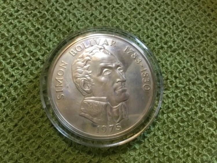 1975年 パナマ 大型プルーフ銀貨 4.5オンス 20バルボア硬貨 シモン・ボリバル - 1788-1830 121,550円