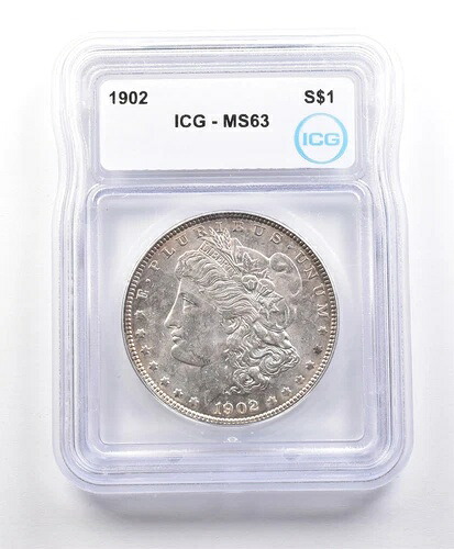 1902年 モルガン銀貨 MS63 ICG *3298