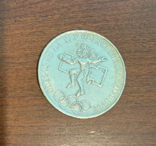 1968年 メキシコ 25ペソ フエゴス デ ラ XIX オリンピアダ オリンピック 銀貨 美品