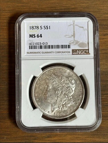 1878年 S $1 モルガン銀貨 MS 64 グレード｜WORLD RESOURCE【KING店】