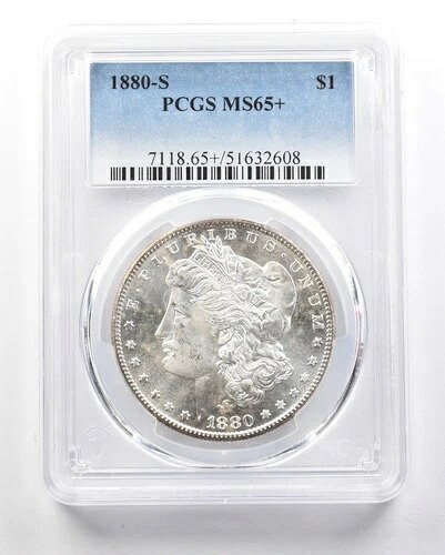 1880-S モルガン銀貨 MS65+ PCGS *1802