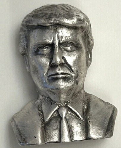 4オンス .999 純銀 ドナルド・トランプ 第45代大統領 胸像 MK BARZ 限定版