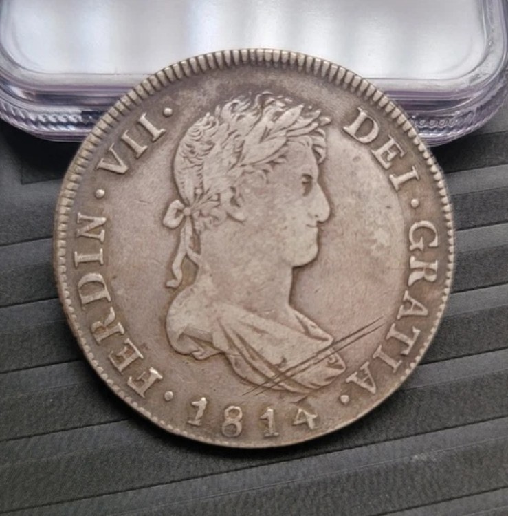 グアテマラ 1814年 8レアル銀貨 ?? VF ???? ?? 素晴らしい