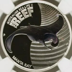 オーストラリア。2012年、50セント、銀貨 - NGC PF70 - トップポップ?? マンタ