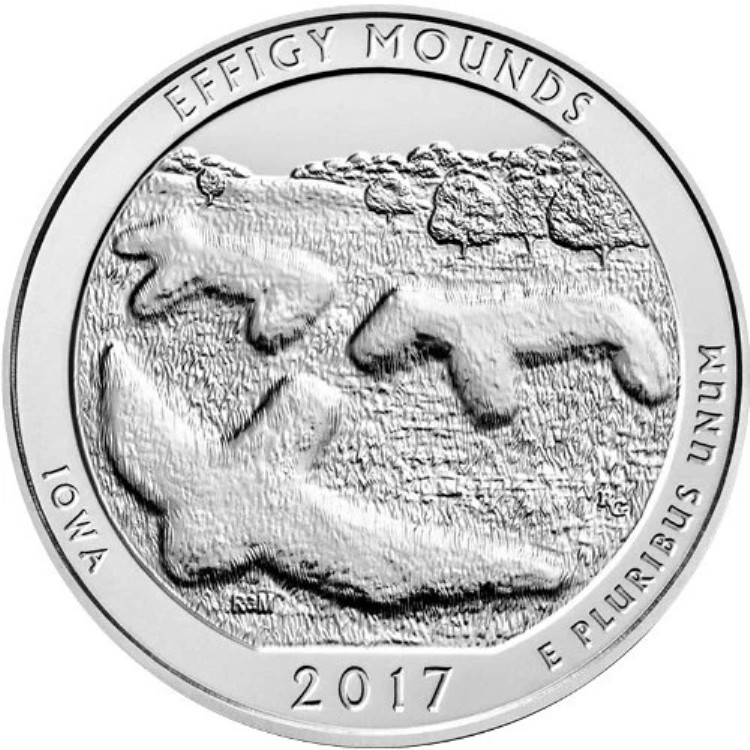 2017年 5オンス ATB エフィジーマウンズ国定記念物銀貨｜WORLD RESOURCE【KING店】