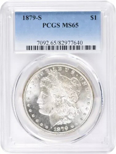 1879-S モルガン銀貨 MS65 PCGS