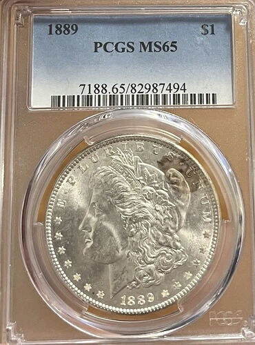 1889年 PCGS MS65 モルガン銀貨