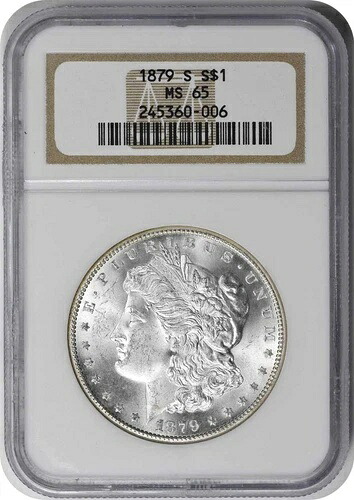 1879-S モルガン銀貨 MS65 NGC