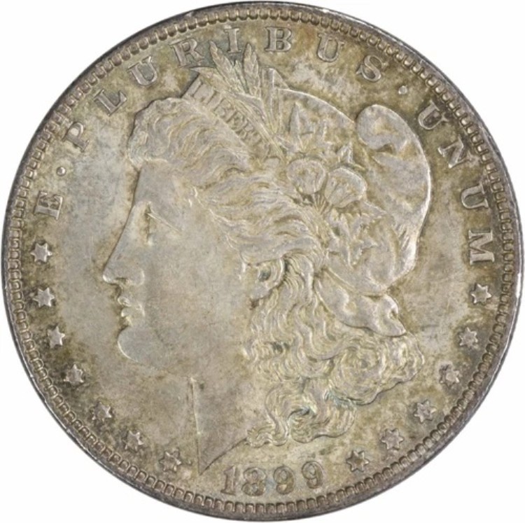 1899年 モルガン銀貨 AU スライダー 未認定 #910 121,000円