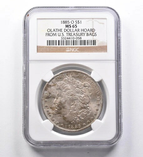 MS65 1885-O モルガン銀貨 オレイサドル ホード NGC *4489