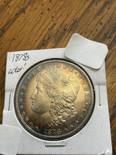 1878年製モルガン銀貨（高品位、美しい色調）オークションをチェック
