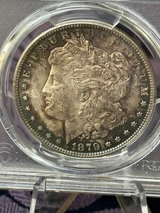 トーン付き 1879-S $1 モルガン銀貨 MS63 ? PCGS ゴールドシールド 121,000円