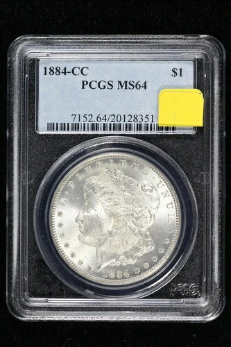 1884年-CC モルガン・ダラー PCGS MS 64 4G13