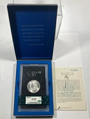 1882-CC GSAモルガン・ダラー1.00。CACG MS 62。ホワイト・カーソンシティ。｜WORLD RESOURCE【KING店】 195,250円