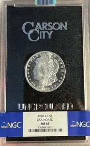 1882-CC GSA NGC MS64 モルガン銀貨
