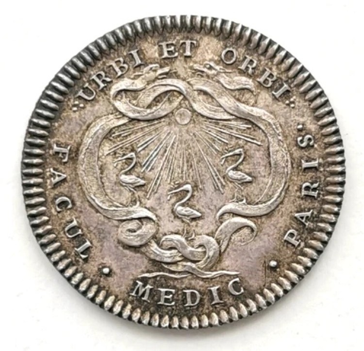 JET 13. 銀貨トークン。医薬品 - ジャン＝バティスト＝トマ・マルティネンク 1748年