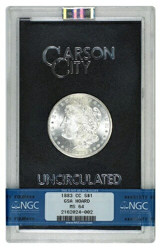 1883-CC $1 NGC/GSA MS64 (箱とCOA付き) - モルガン・ダラー