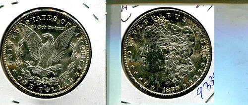 1889年 S モーガン シルバー ドル CH BU 9339S 197,450円