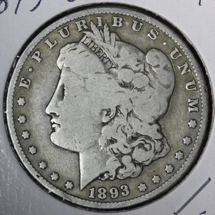 1893-O モルガン銀貨 美品 E362 KNHM