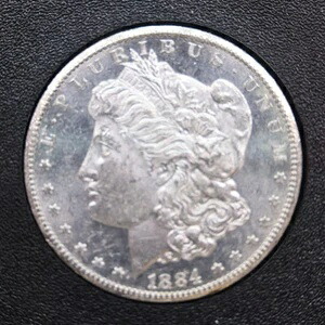 1884-CC モルガン銀貨、GSA、CAC グレード MS61 P.L.、ストア番号 GDR071