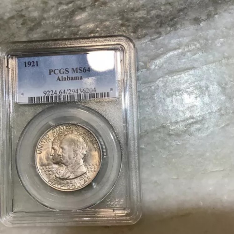1921年アラバマ記念銀貨 50セント MS64