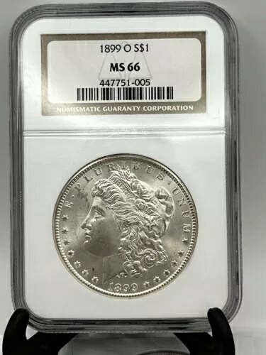 1899 O モルガン シルバー ダラー NGC MS 66 NGC フロスティ クリーンフェイス 希少投資コイン