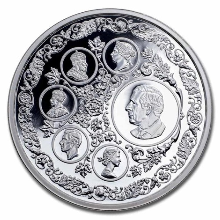 2025年カナダ 5オンス 5ドル銀貨 レガシー・オブ・ザ・クラウン（箱/COA付き）