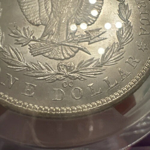 1884-CC 1ドルモルガン・ダラー PCGS MS64 コレクターパープルホルダー。セミPL詳細