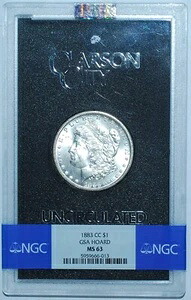 1883 CC NGC MS63 GSA カーソンシティ モルガン銀貨