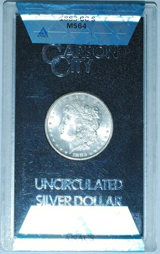 1883 CC ANACS MS64 GSA カーソンシティ モルガン銀貨