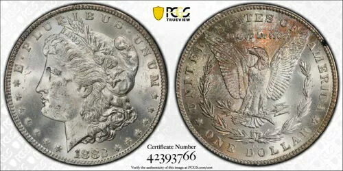 1882年 CC PCGS MS63 GSA カーソンシティ モルガン銀貨