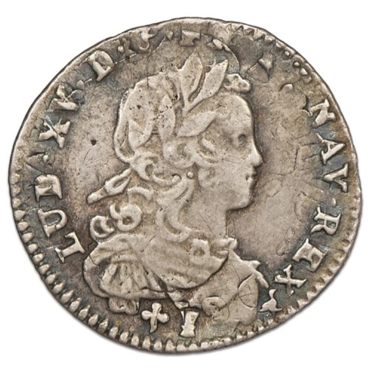 フランス - ルイ 15 世 - 1/12 エク・ド・フランス 1722 レンヌ - シルバー - DY.1669 GADR.288