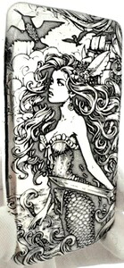 10オンス 999 ファインシルバーアートバー - マーメイド壁画 - ADAMO TECHNE